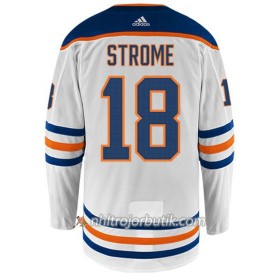 Män Ishockey Edmonton Oilers Tröja RYAN STROME 18 Adidas Vit Authentic
